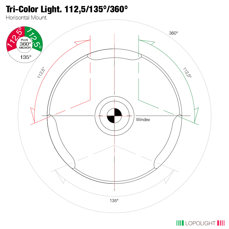 2nm Tricolor, Anchor w/Windex, silver anodized 2nm Tricolor, Anchor w/Windex, silver anodized